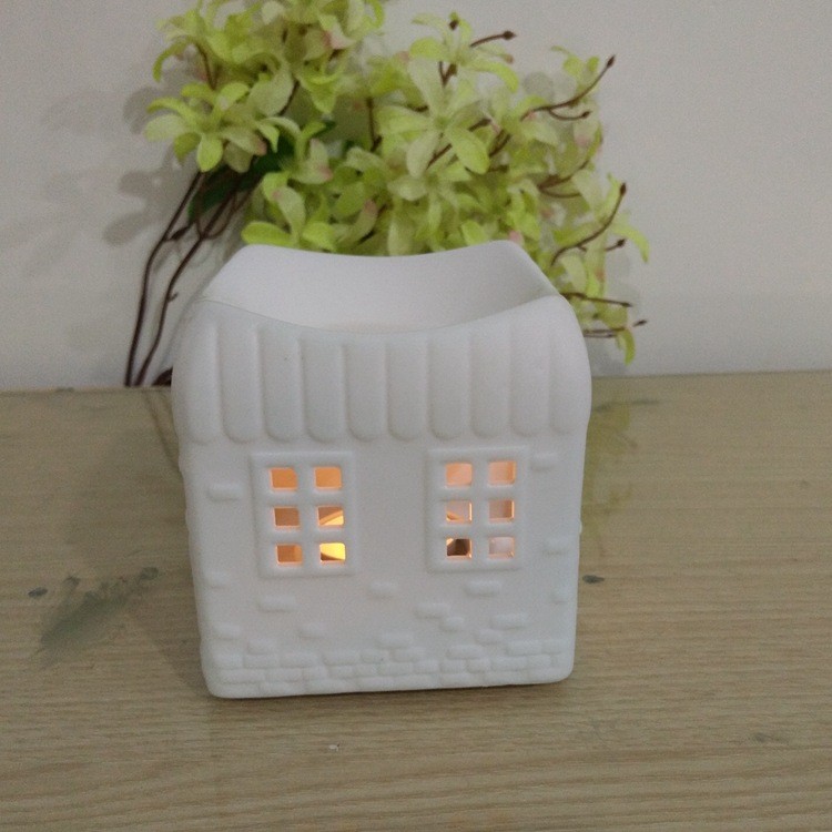 香薰炉固体蜡烛炉 居家摆件陶瓷工艺品德化白瓷香精烛台详情图4