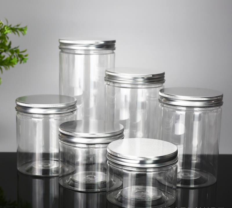 供应塑料瓶 透明食品塑料密封瓶 朔料包装罐饼干罐