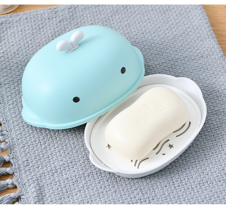 Fashion creative whale shaped soap box without perforating water soap box undefined