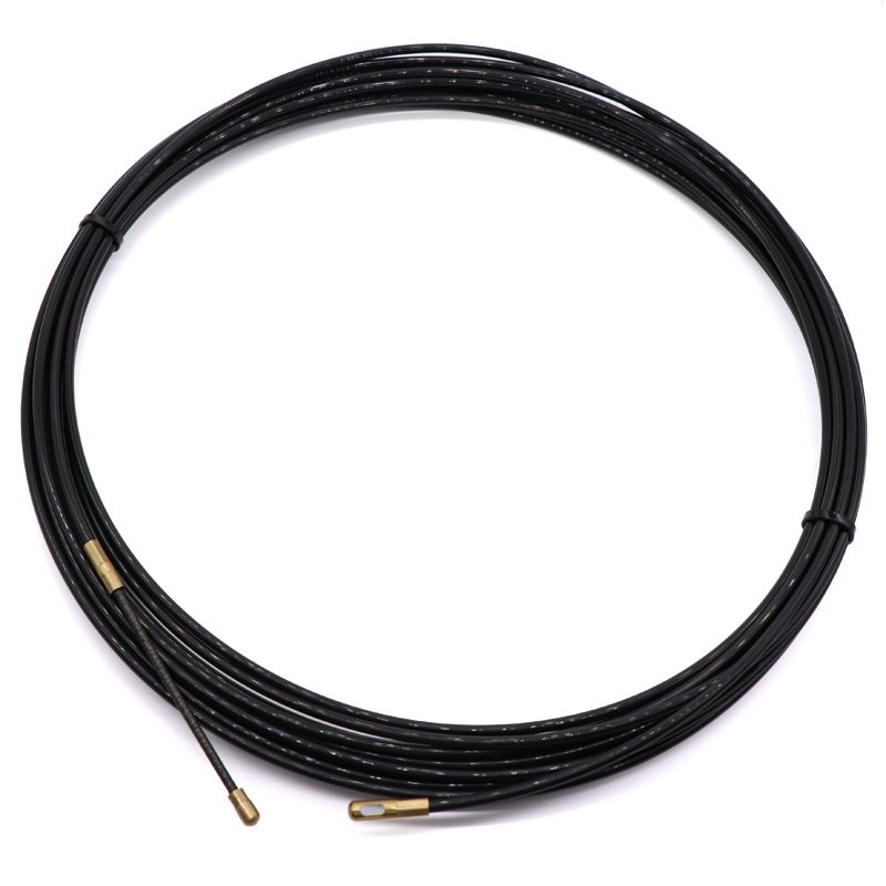 电工穿线器黑色尼龙穿墙线管道暗线穿管器引线器电线放串线拉线器白底实物图