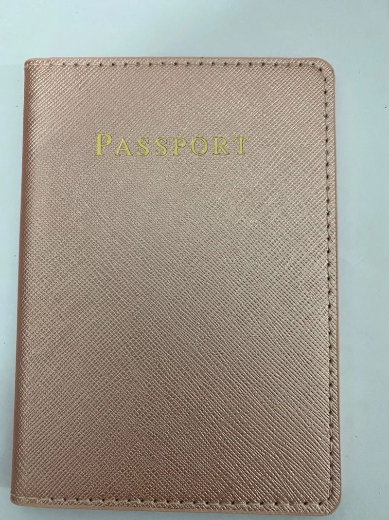 Cross-patterned passport cover Item Picture