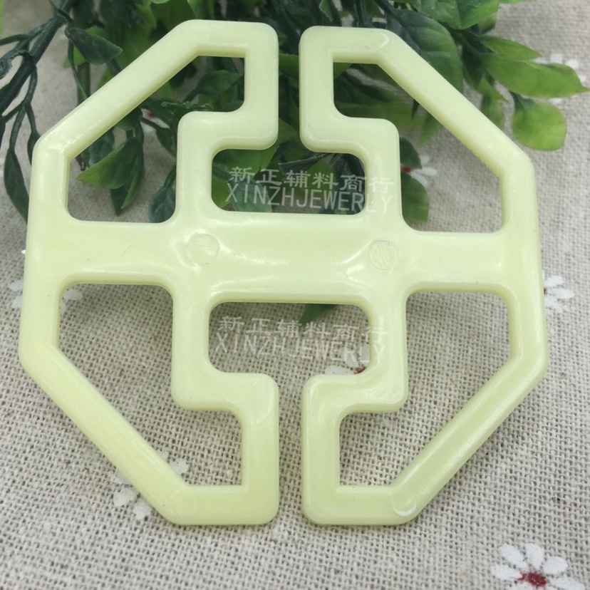 宁龙塑料汽车座椅调节扣八字扣日字扣三档扣DIY装饰饰品扣米色详情图1