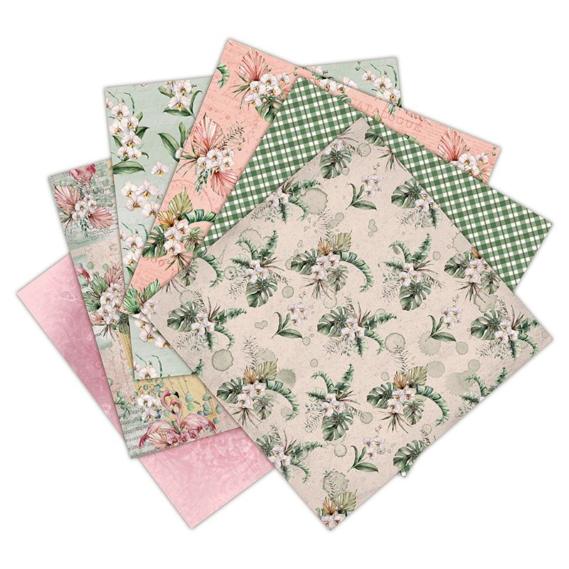 Diy Handmade Scrapbook Ledger Material 6-Inch Patterned Paper Background Paper 24 Pieces Zys200901 Item Picture