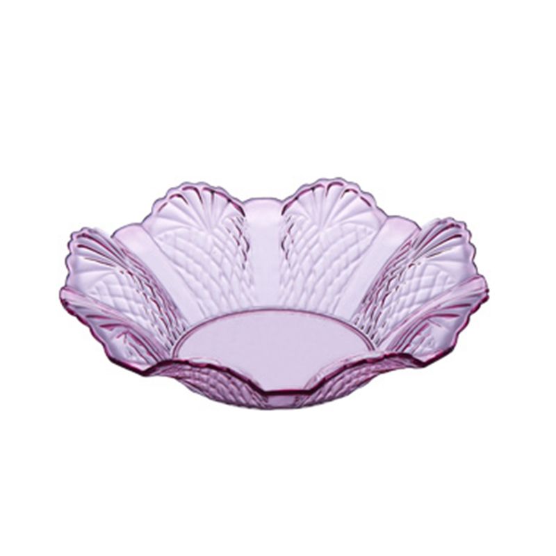 High-transparency European-style multi-color plastic fruit plate that won't break. Living room snack and candy plate. Modern household melon seed plate, 66P16570 Item Picture