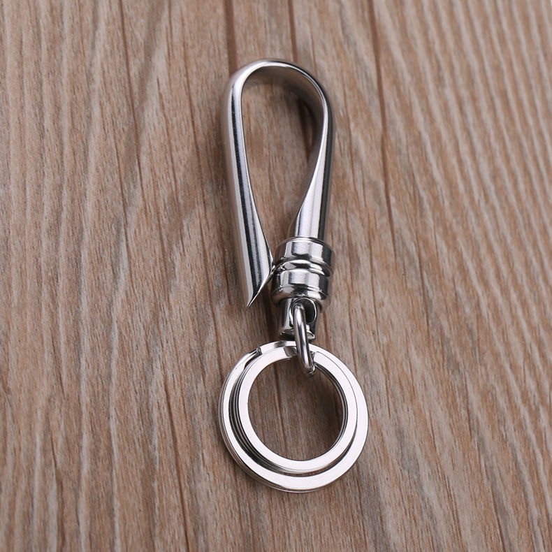 Car keychain, metal creative business gift, men's key waist buckle, high-end and fashionable bestseller keychain detail image 10