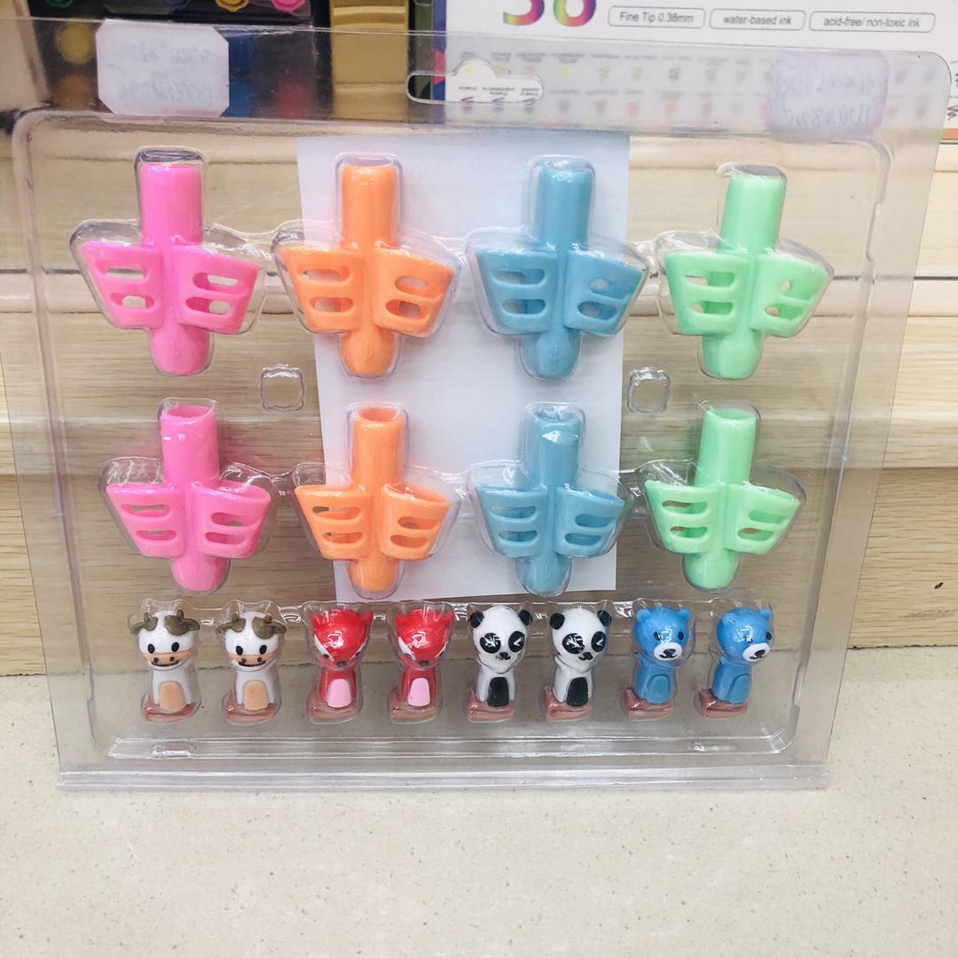 跨境小学生握笔器儿童文具软胶写字姿势矫正器纠正pencil笔套产品图