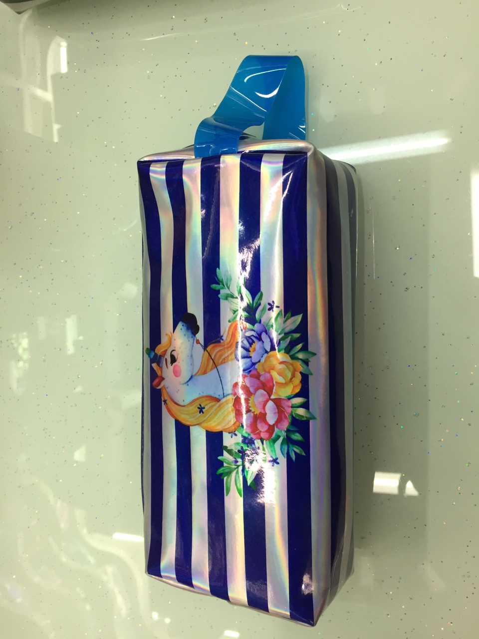 Unicorn pen bag blue
