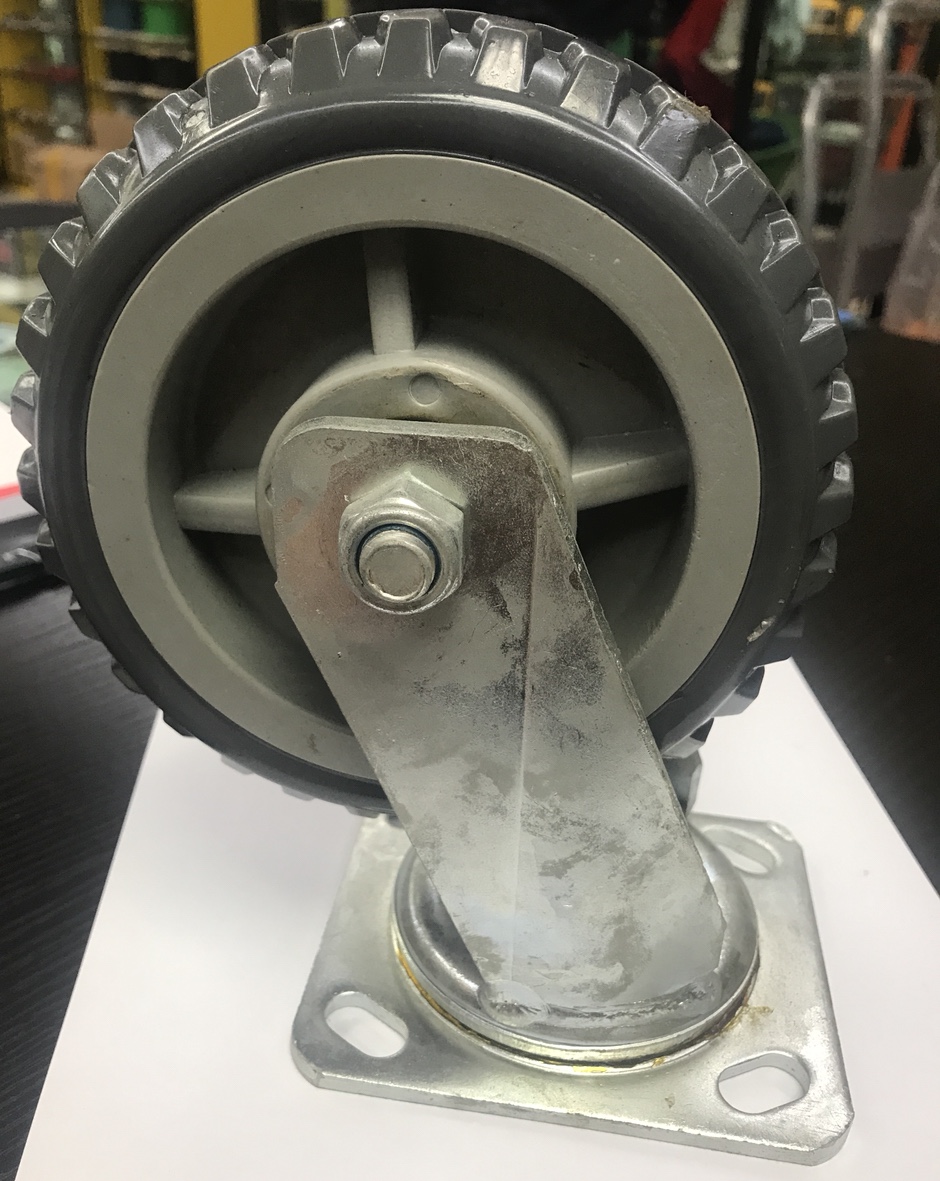 Heavy-duty hot and hot wheels, industrial casters, hand-pushed flat brake wheels