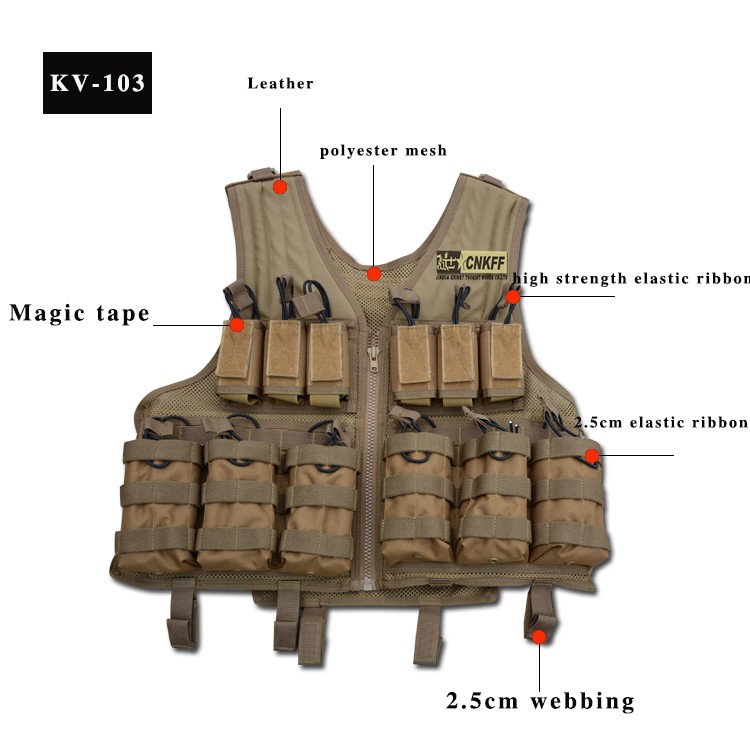 厂家直销网状CS战术背心详情图4