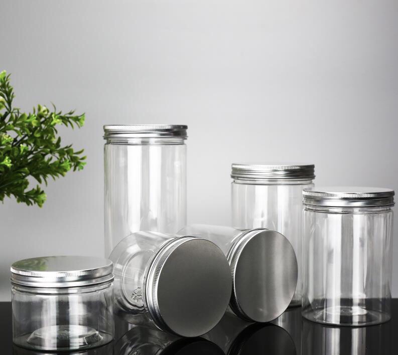 供应塑料瓶 透明食品塑料密封瓶 朔料包装罐饼干罐细节图