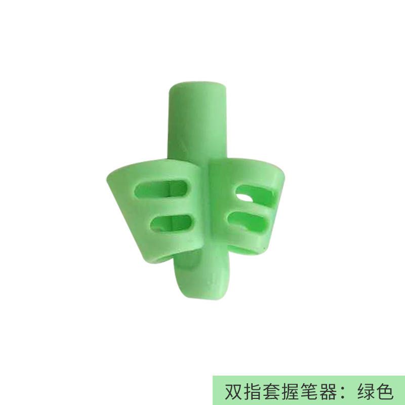 跨境小学生握笔器儿童文具软胶写字姿势矫正器纠正pencil笔套白底实物图