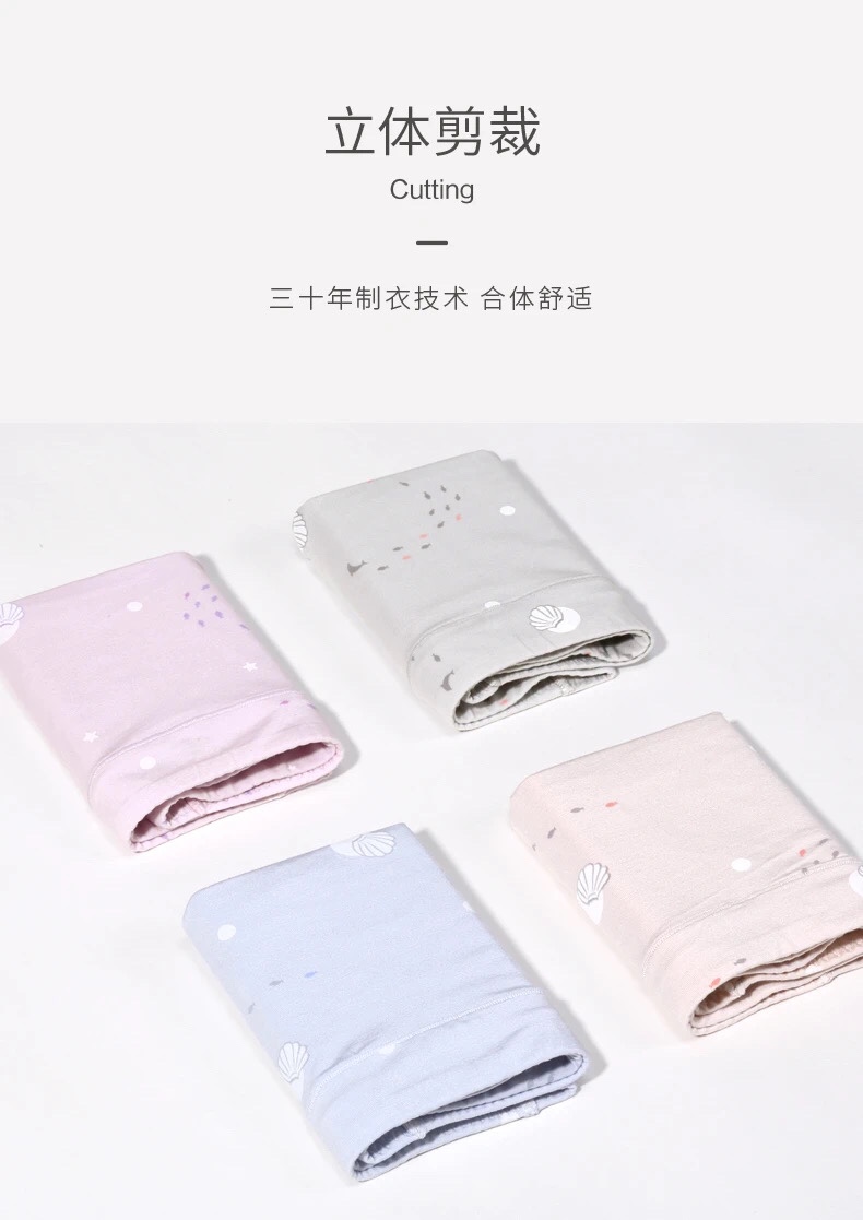 Women's mid-waist triangle underwear, women's mid-waist uniform size cotton underwear