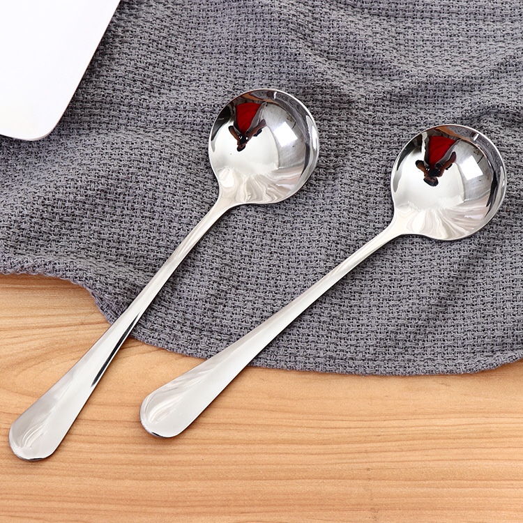 2号不锈钢圆勺细节图
