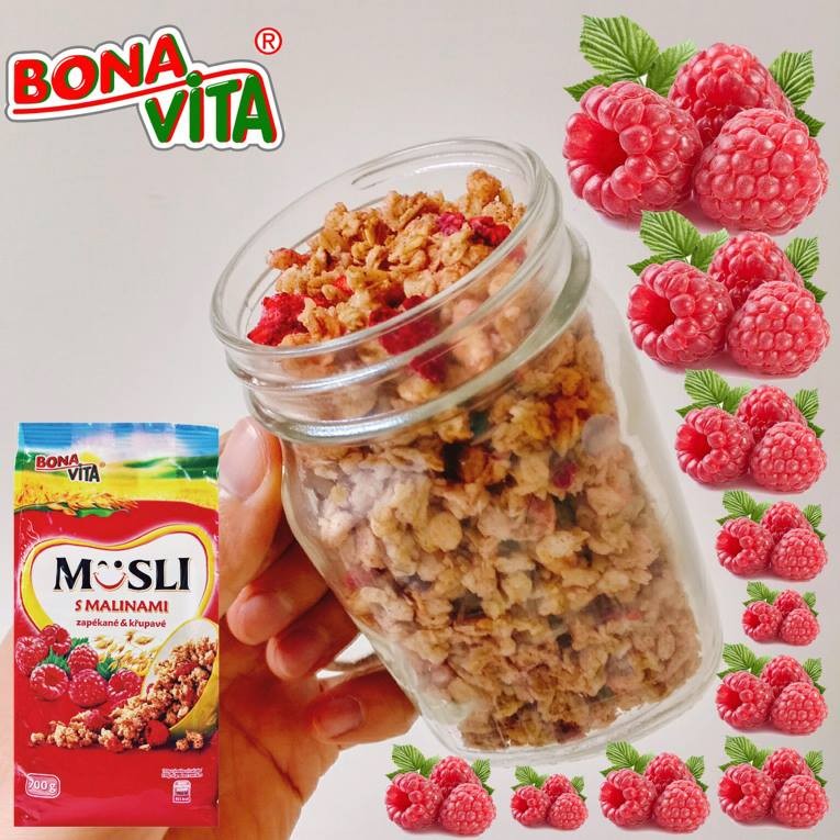 捷克进口波纳维塔BonaVita营养早餐麦片Muslis树莓750g详情图2