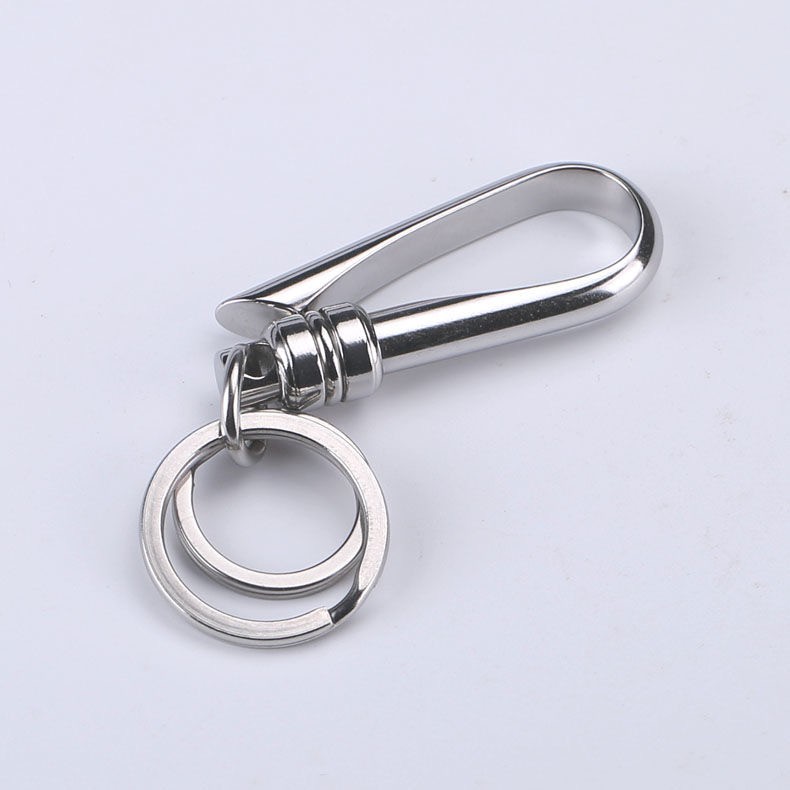 Car keychain, metal creative business gift, men's key waist buckle, high-end and fashionable bestseller keychain detail image 5