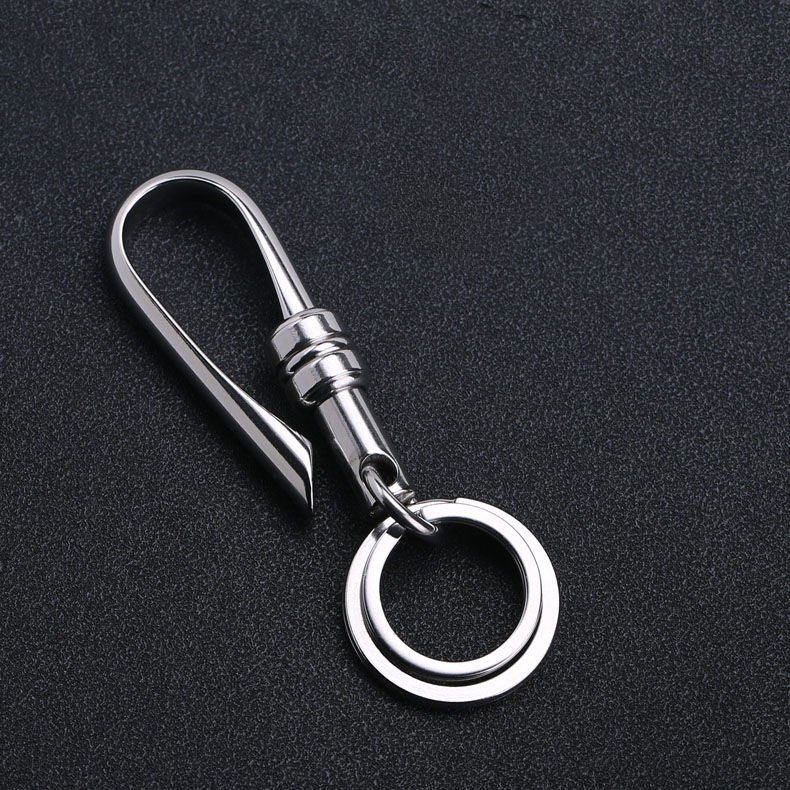 Car keychain, metal creative business gift, men's key waist buckle, high-end and fashionable bestseller keychain detail image 11