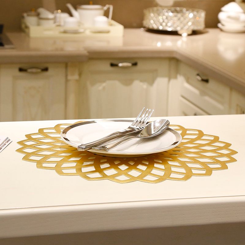 PVC simple table mat INS air table mat heat insulation, water proof, oil proof, western-style food non-slip mat 6 thumbnail