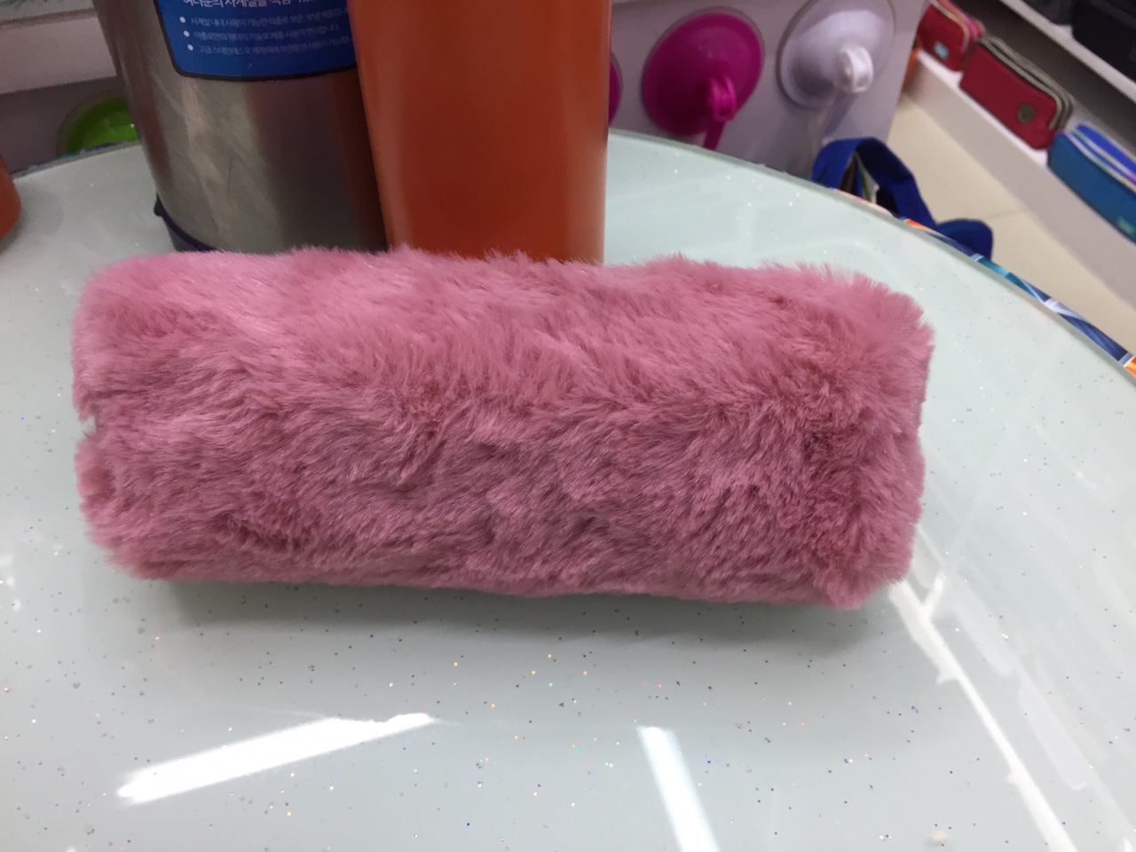 Imitation rabbit hair pen pouch 4