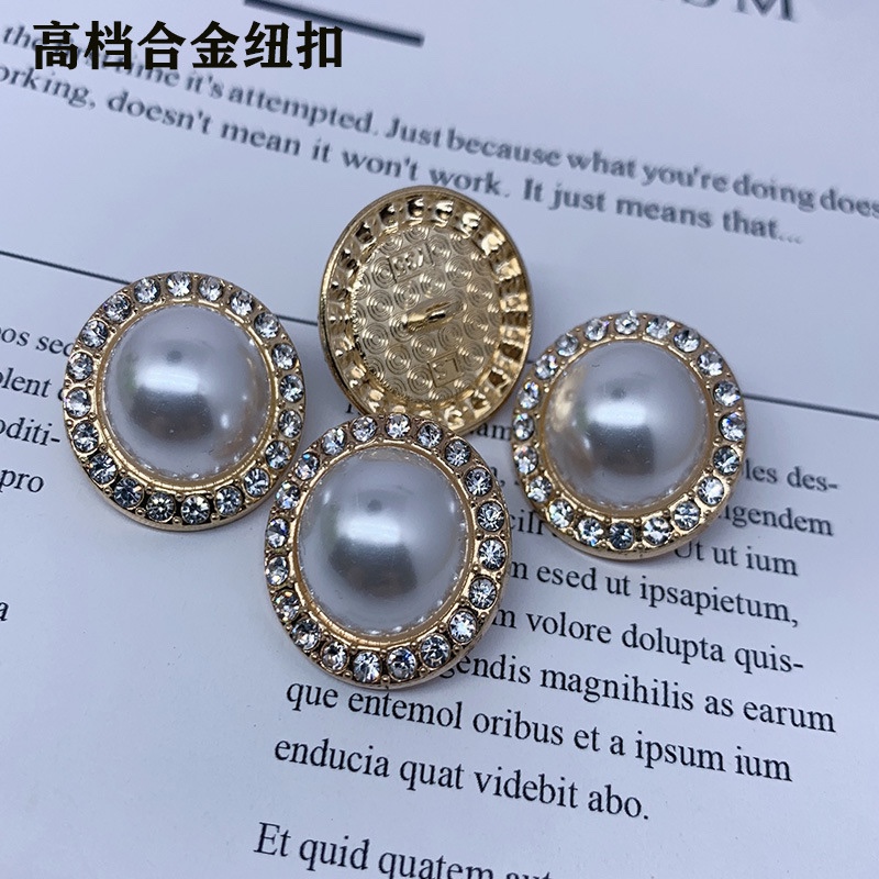 2020款小香风纽扣手缝扣高脚大衣毛呢纽扣金属合金纽扣风衣纽扣产品图