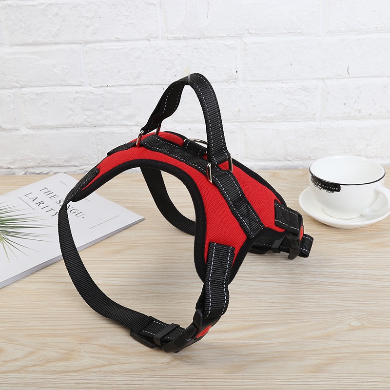 New pet supplies: Large dog collars, explosion-proof, shock-resistant leash, pet chest and back straps, saddle chest and back jackets 5