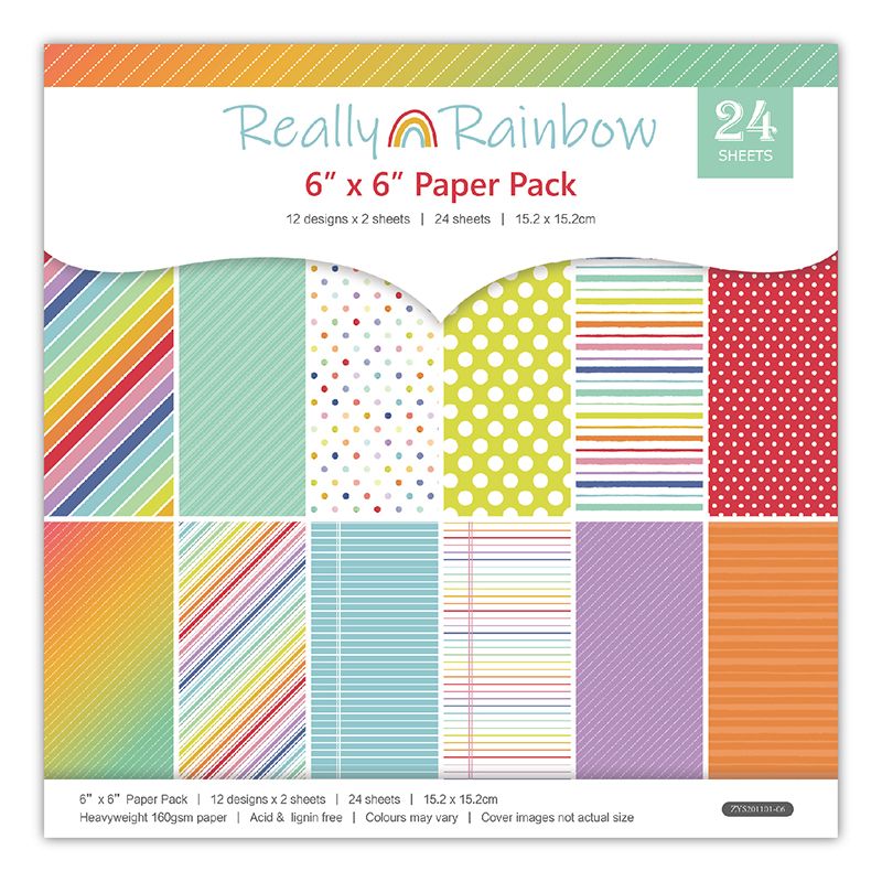 6 inch paper pack - Planners/ Scrapbooks /Cards / Journals / Photo Album DIY decoration  ZYS201101-06 Specification drawing