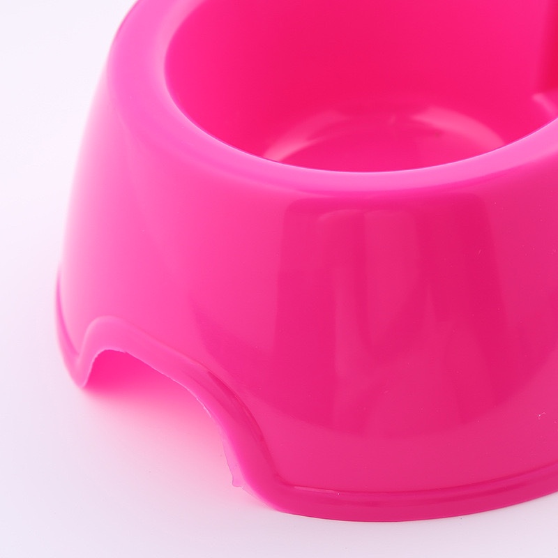 Multi-functional circular plastic pet double bowls with drinking ports, pet supplies, dog bowls, cat bowls, food bowls manufacturer wholesale 1