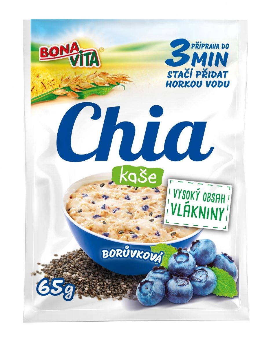 捷克进口波纳维塔BonaVita营养早餐燕麦粥蓝莓口味65g
