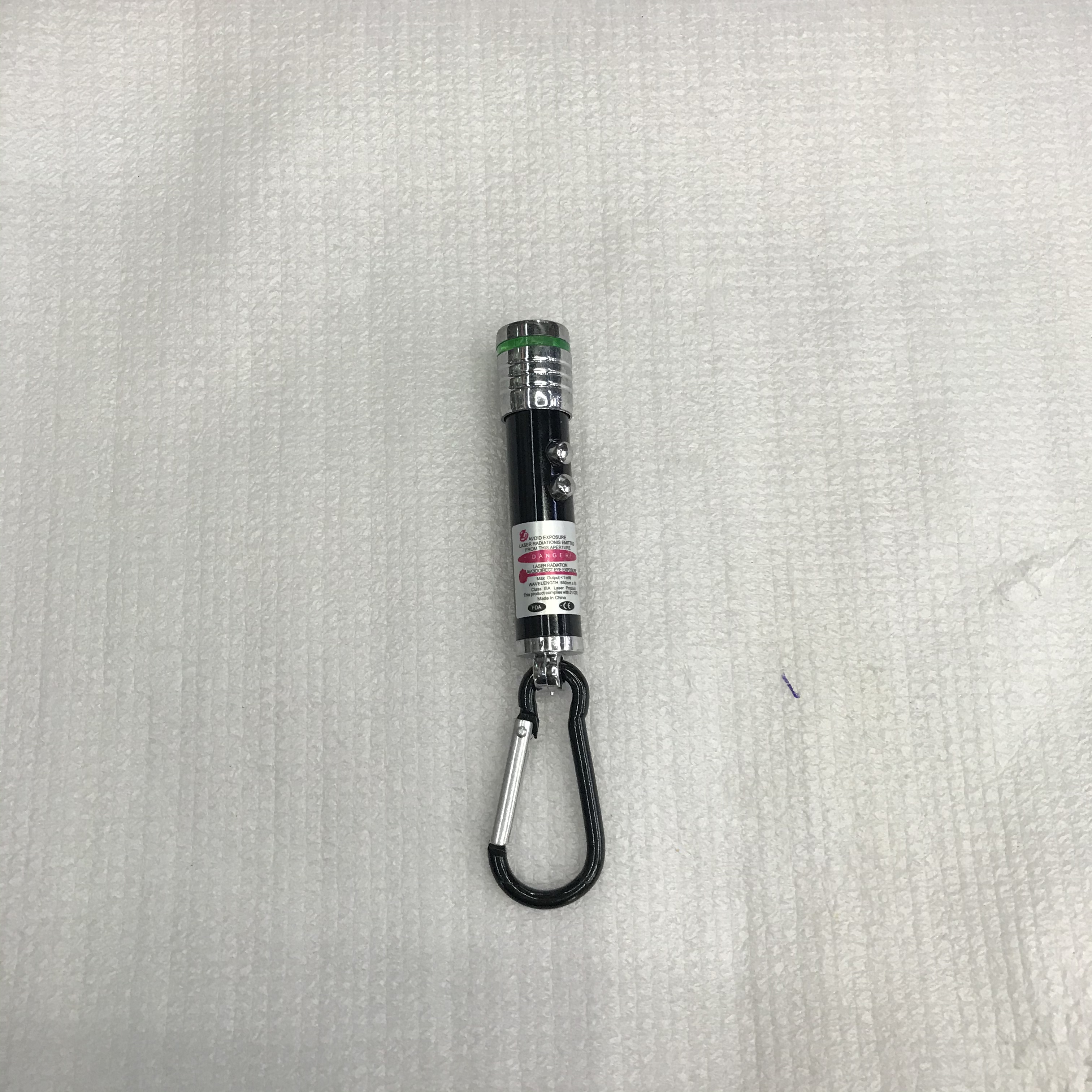 迷你小电筒红外线激光照明钥匙灯登山扣小电子灯教学激光逗猫棒详情图5