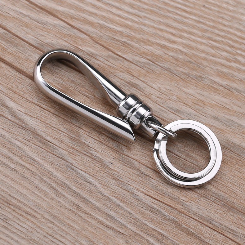 Car keychain, metal creative business gift, men's key waist buckle, high-end and fashionable bestseller keychain detail image 6