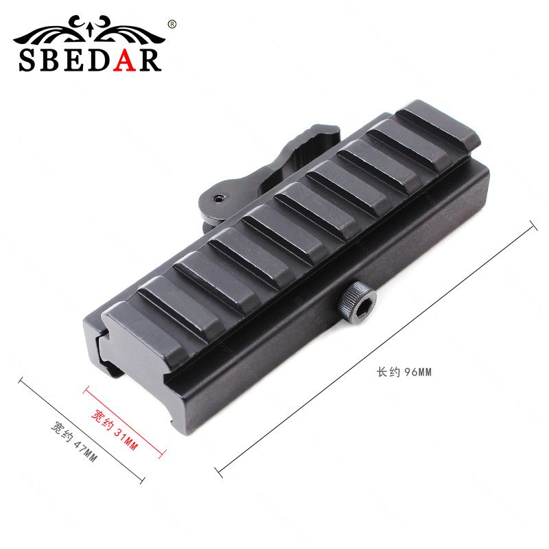KC08-2 9-slot quick-release height-increasing track width and height-increasing wide guide rail base details Picture