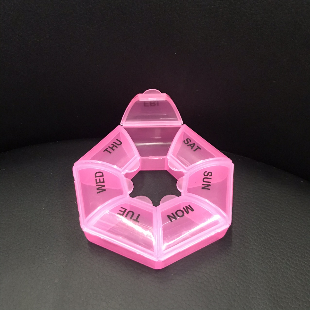 Seven grid plastic pill box thumbnail