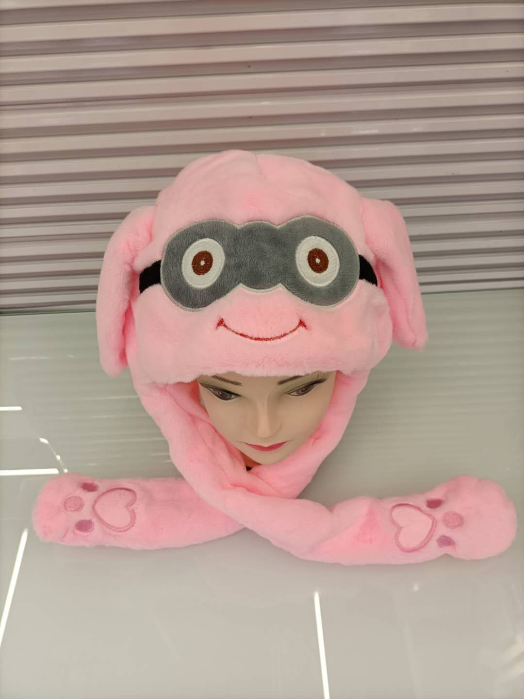 发光兔子耳朵会动帽子详情10