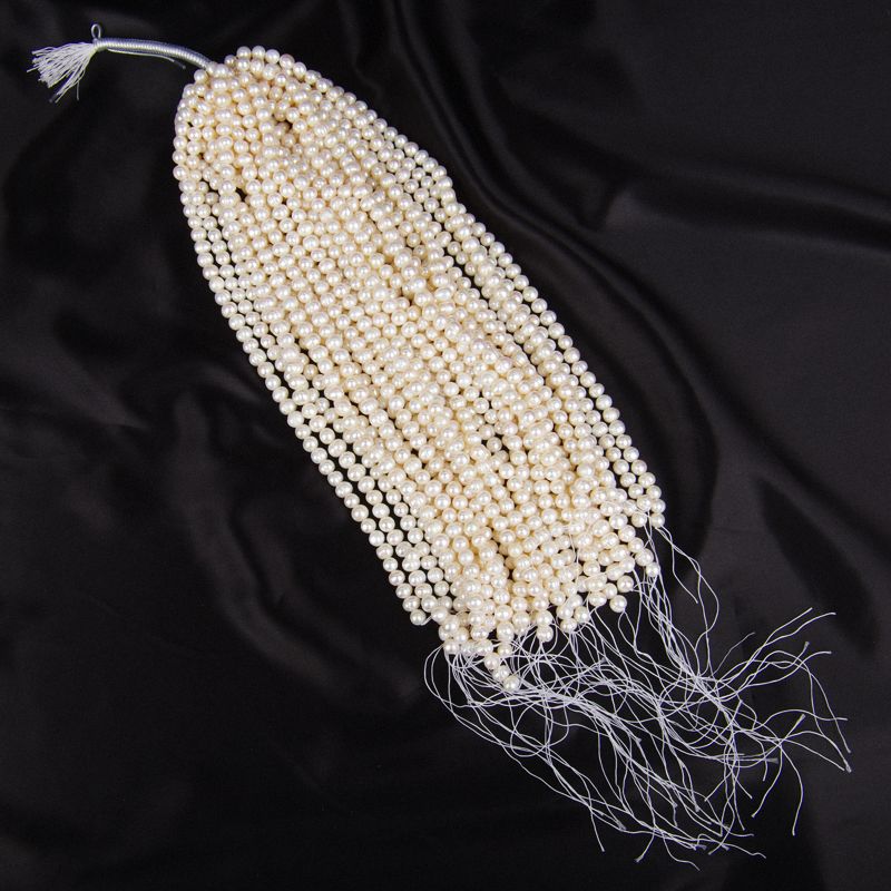 8-9Mm Single-Loop Punch Natural Freshwater Pearl Semi-Finished Material Diy Accessories Fashion Trend Mom Necklace Application Scenario