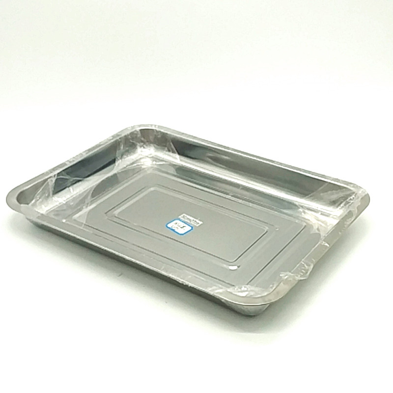 40*30cm rectangular tray, square plate, deepened iron plate, commercial steamed rice and dumpling plate, barbecue plate, vegetable basin details Picture