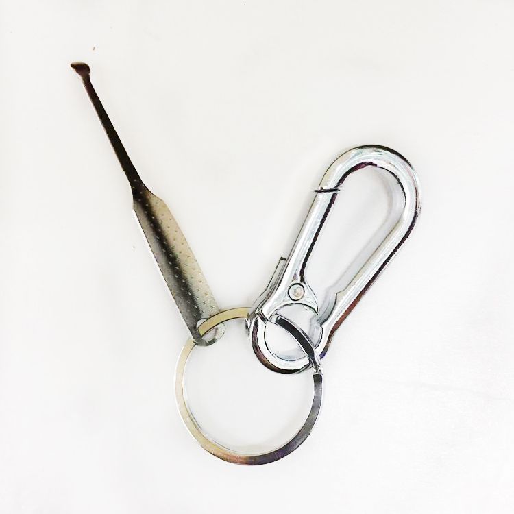 MQ Metal alloy spring hook Key chain with ear dig key pendant Premium 854-1 470 same style details Picture