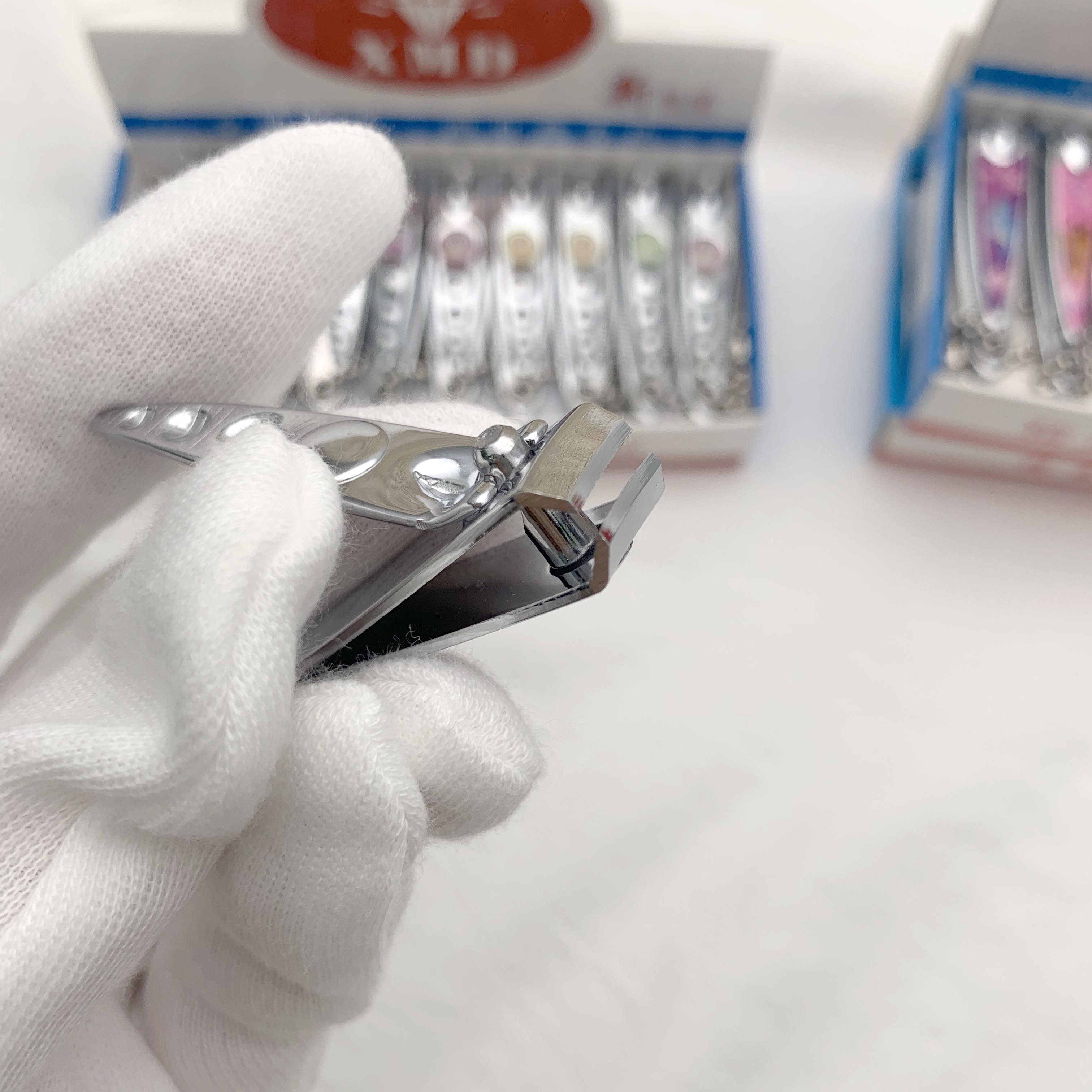 鑫美达小号指甲剪迷你可爱指甲刀修甲钳成人家用剪指甲神器带链子批发602链条锉刀详情图3