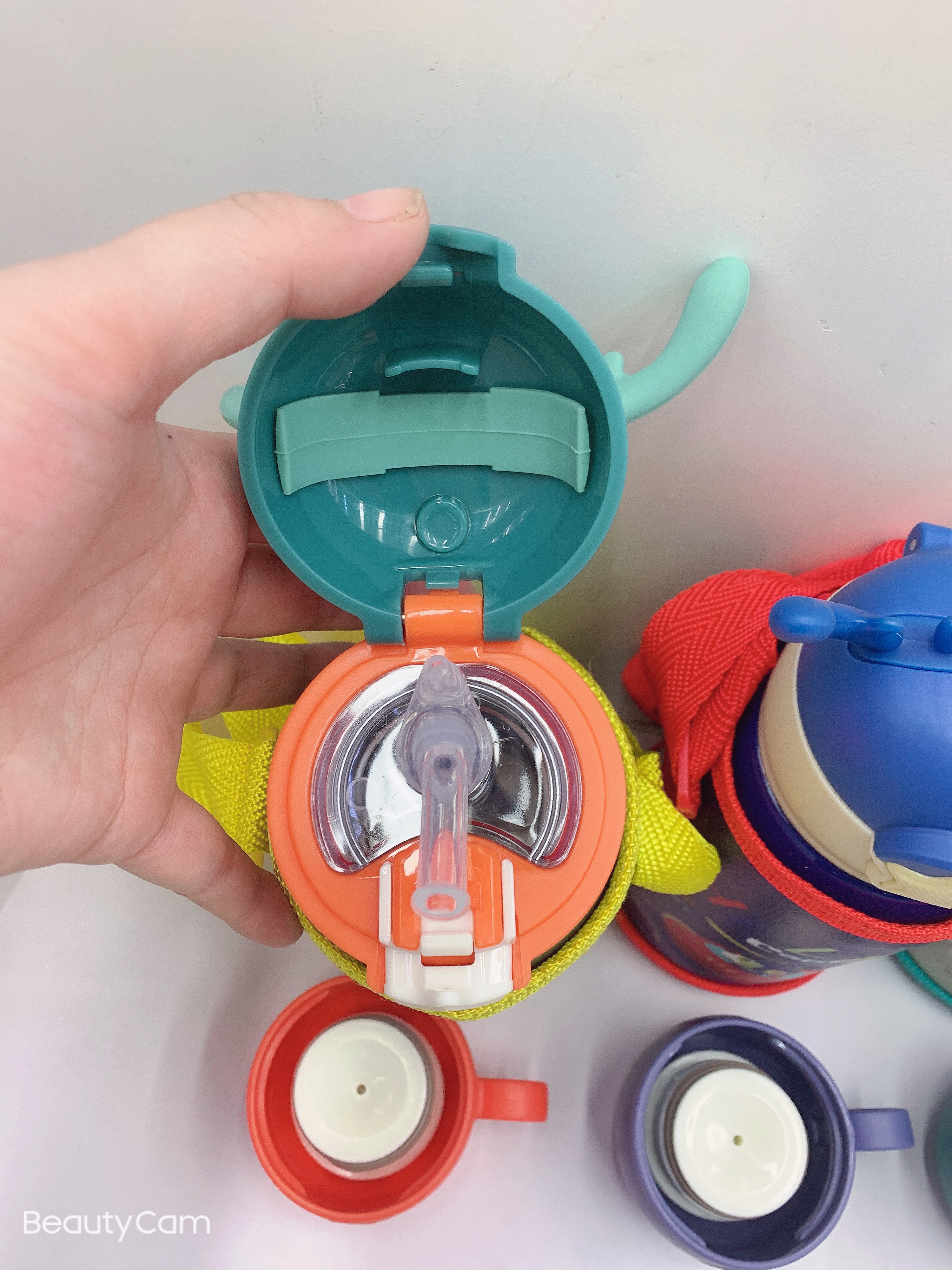 316鹿角儿童保温杯600ml学生水杯 带杯套详情图3