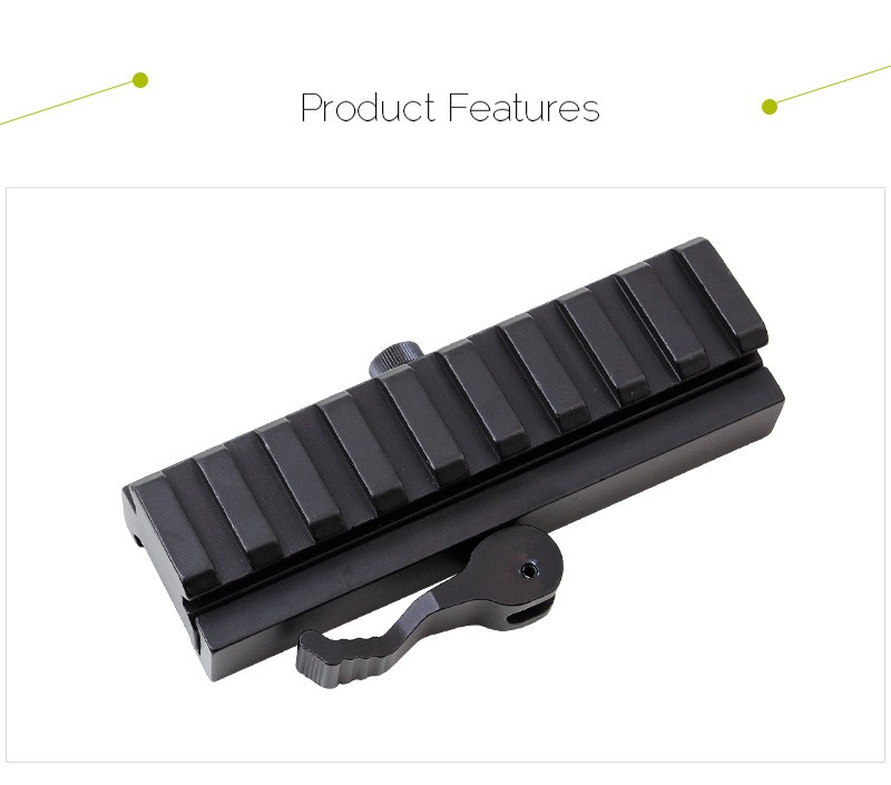 KC08-2 9-slot quick-release height-increasing track width and height-increasing wide guide rail base detail image 3