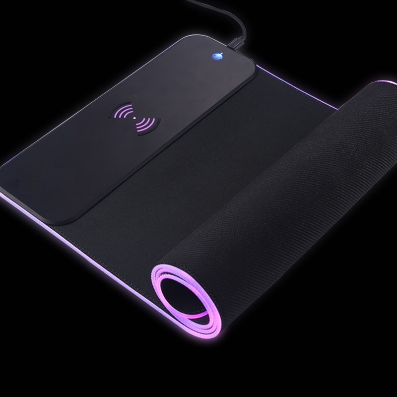 幻彩织物版发光鼠标垫软垫超大织物桌垫游戏RGB USB定制详情图3
