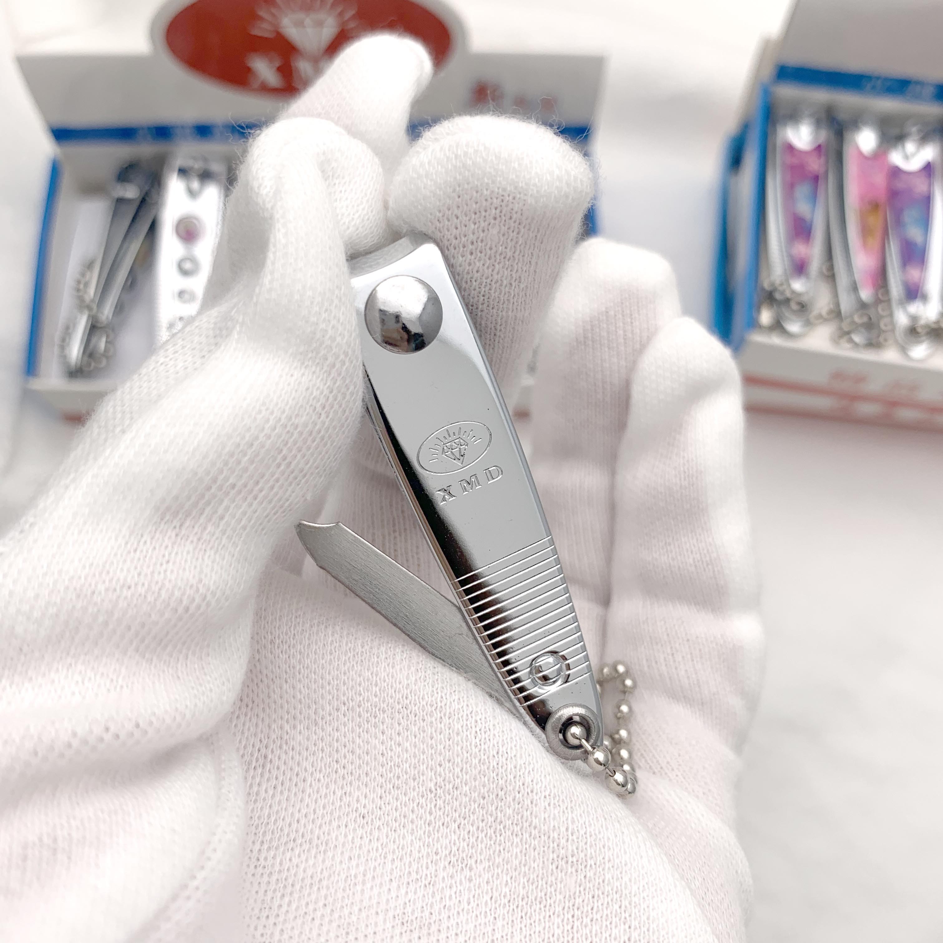 鑫美达小号指甲剪迷你可爱指甲刀修甲钳成人家用剪指甲神器带链子批发602链条锉刀详情图6