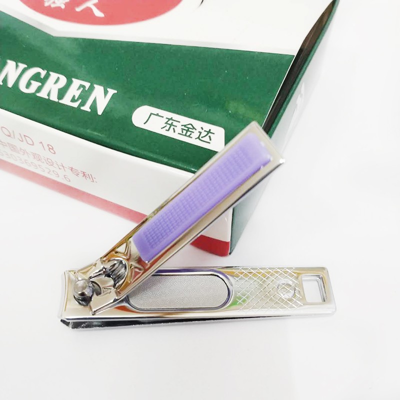 Strong Person stainless steel nail clippers, nail scissors, premium nail clippers, large size QR6605-1, 12 pieces per box detail image 1