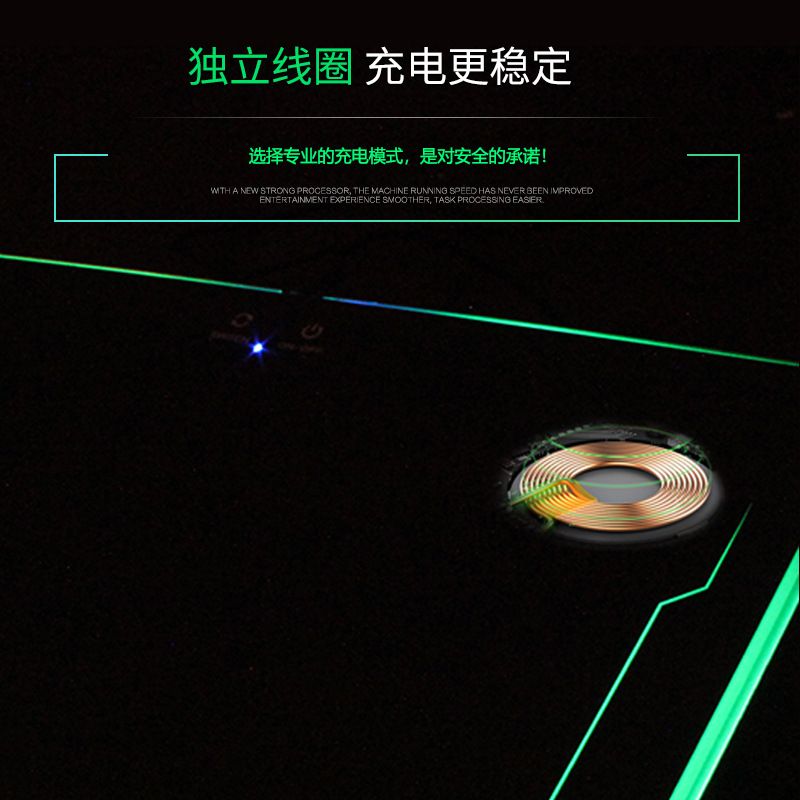 无线充鼠标垫RGB幻彩硬质软垫超大发光鼠标垫产品图