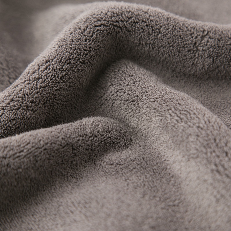 擦车巾珊瑚绒加厚灰色吸水清洁超细纤维方巾
