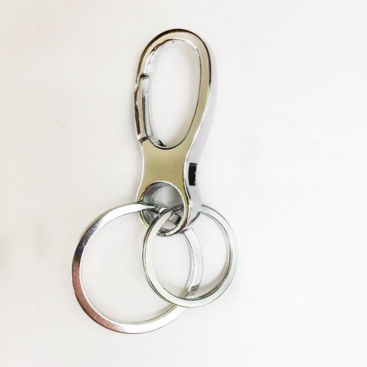MQ Metal Alloy double-ring Keychain Key Pendant Premium 848-2 for foreign trade detail image 2