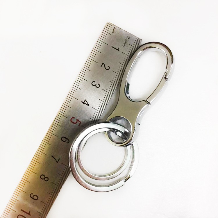 MQ Metal Alloy double-ring Keychain Key Pendant Premium 848-2 for foreign trade detail image 4