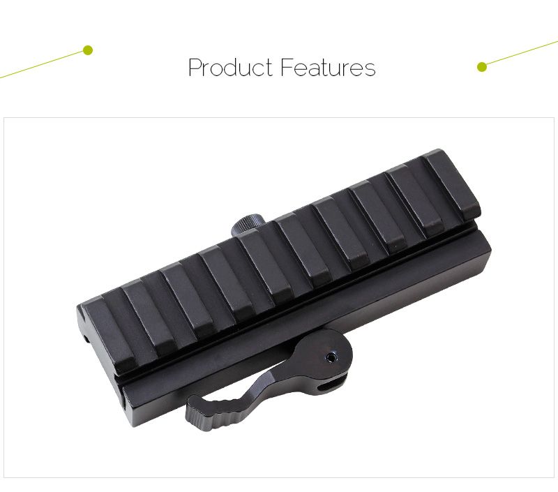 KC08-2 9-slot quick-release height-increasing track width and height-increasing wide guide rail base Item Picture