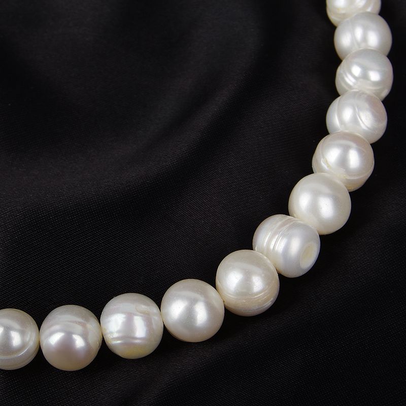 10-11Mm Light Grain Punch Round Natural Freshwater Pearl Material Diy Accessories Fashion Trend Mom Necklace Application Scenario