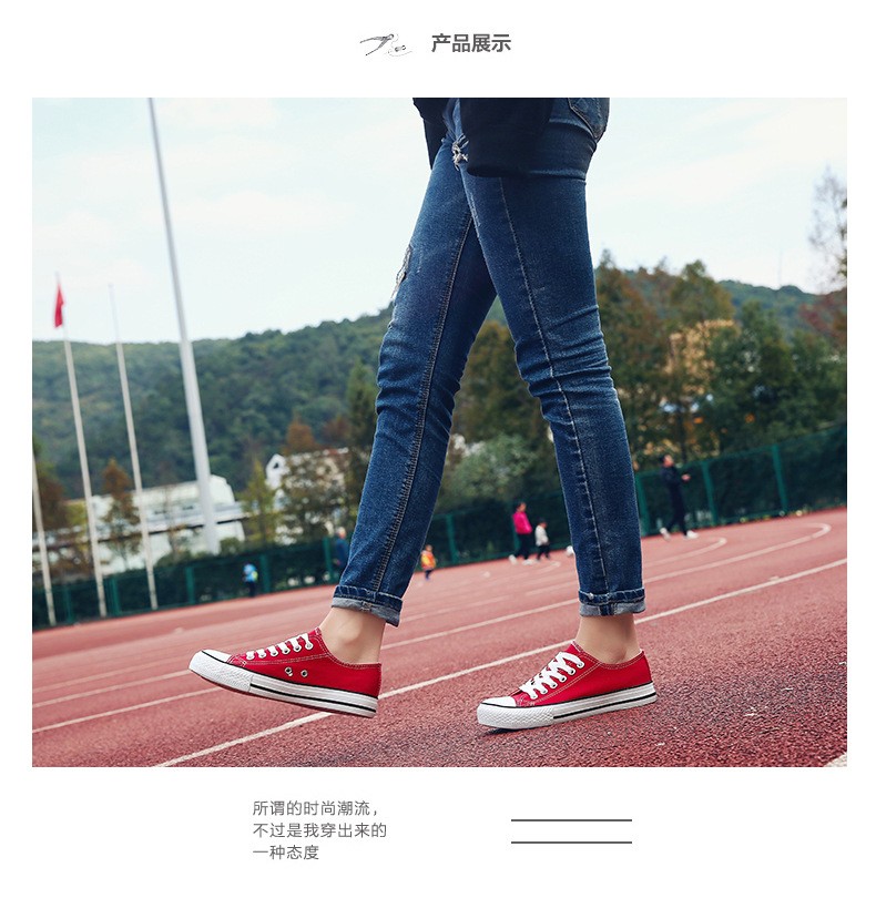 2020新款帆布鞋女学生韩版小白鞋球鞋板鞋低帮情侣款百搭休闲布鞋详情图5