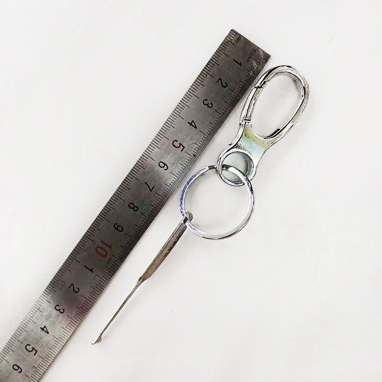 MQ metal alloy single-ring keychain key pendant Premium 848-1 2-yuan store supply detail image 2