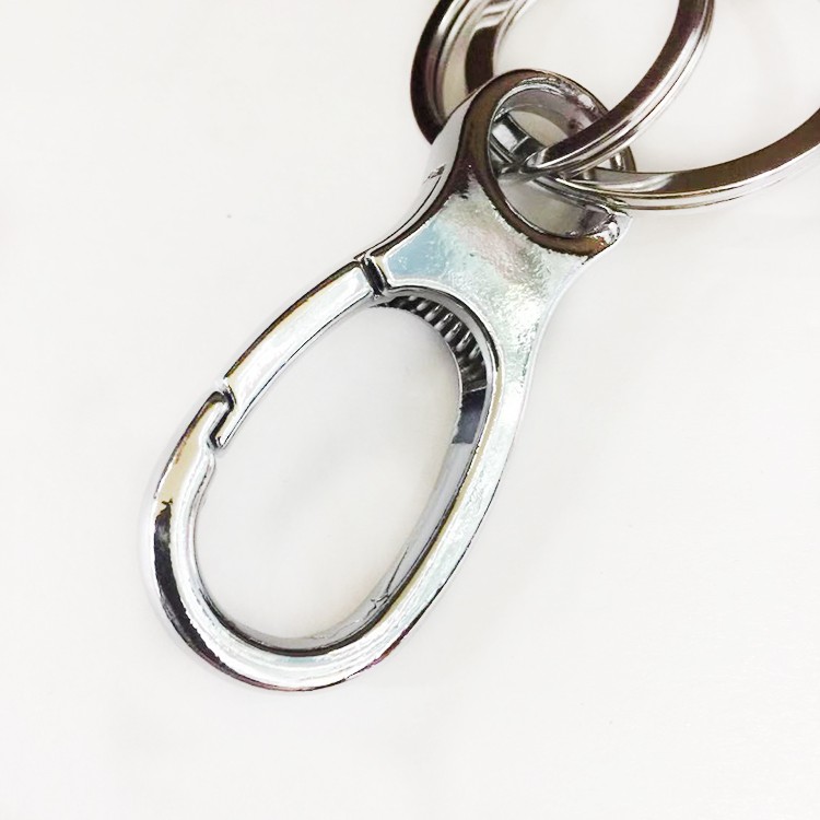MQ Metal Alloy double-ring Keychain Key Pendant Premium 848-2 for foreign trade detail image 5
